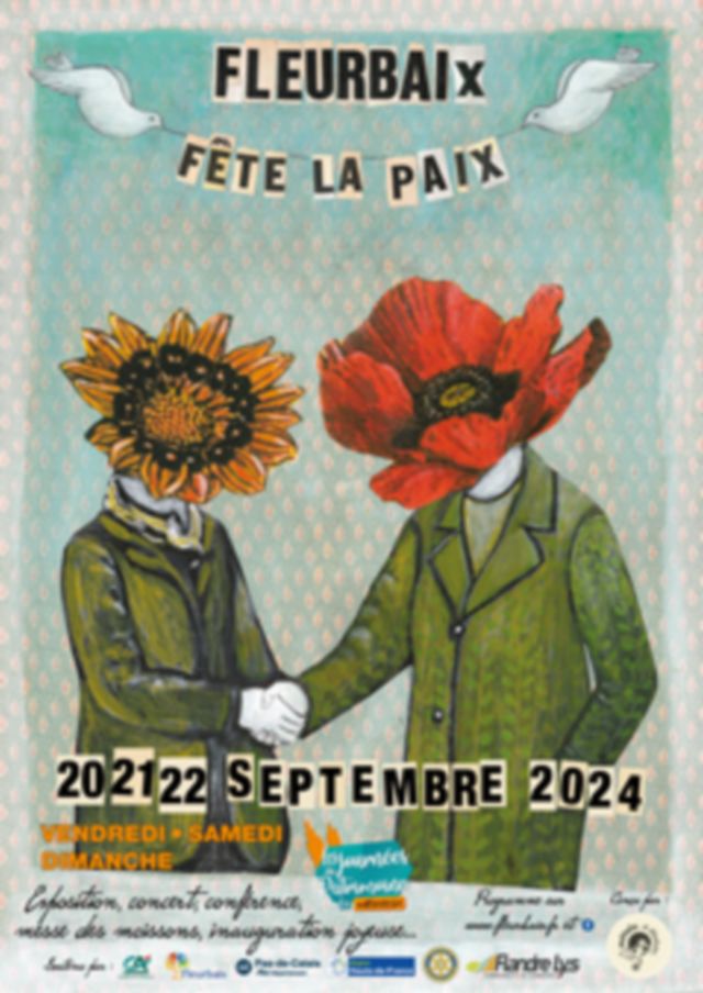 AFFICHE FLEURBAIX FETE LA PAIX texte agenda